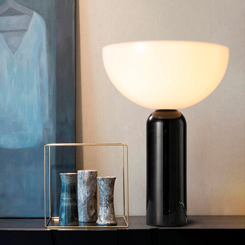 Lux Marble Table Lamp By Aurelio With Elegant Base And Warm Glow