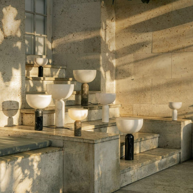 Lux Marble Table Lamp By Aurelio With Elegant Base And Warm Glow