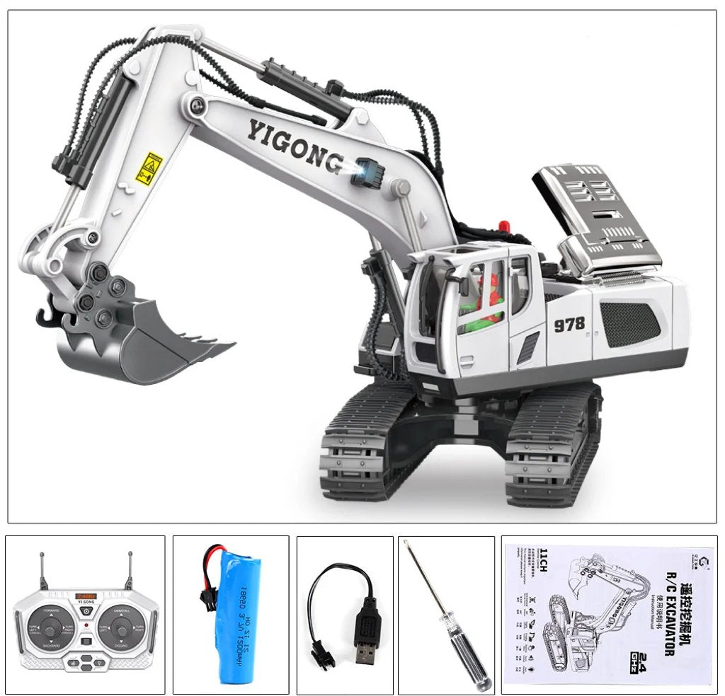 G308H 1/14 Scale Hydraulic Full Metal Excavator RTR