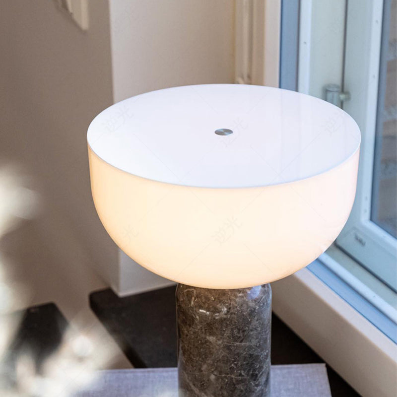 Lux Marble Table Lamp By Aurelio With Elegant Base And Warm Glow