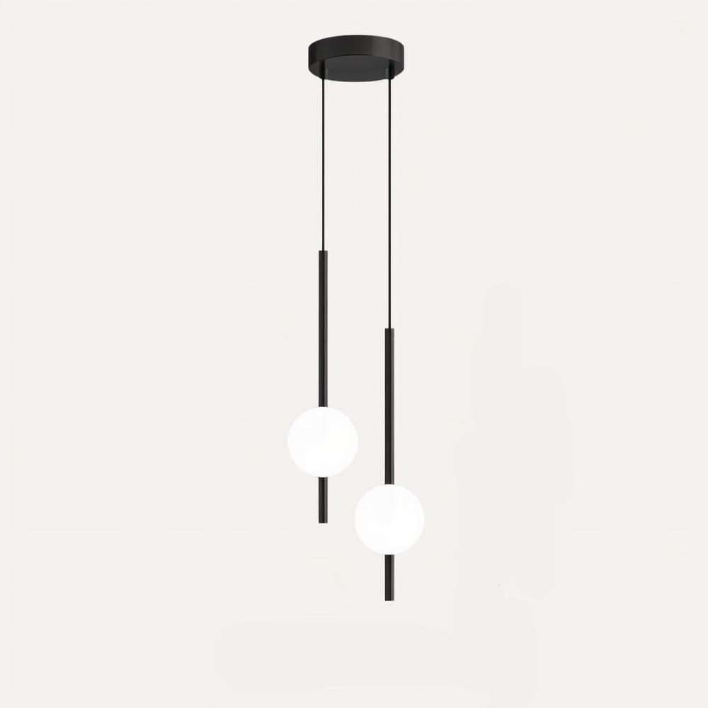 Lámpara colgante de vidrio y metal Aureli Nordic de Nythera para interiores modernos