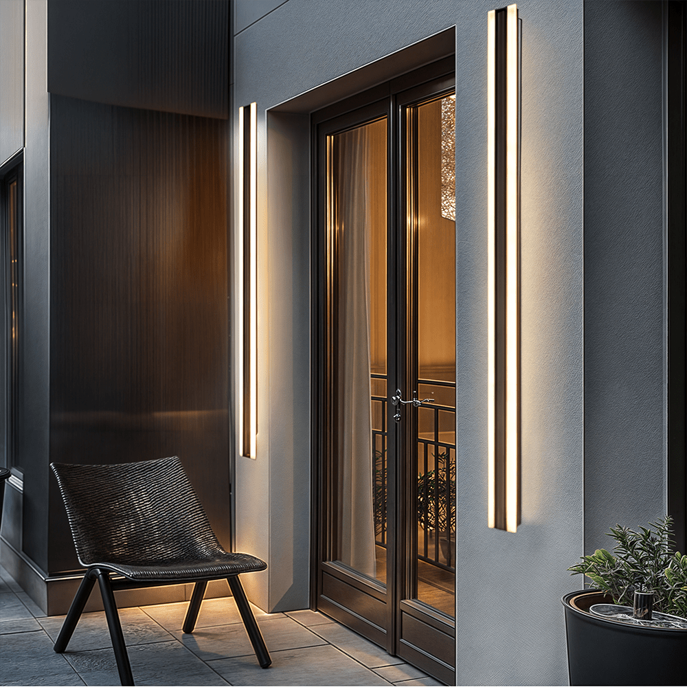 Kirrelus hliníkové venkovní LED nástěnné svítidlo s elegantním moderním designem pro venkovní prostory