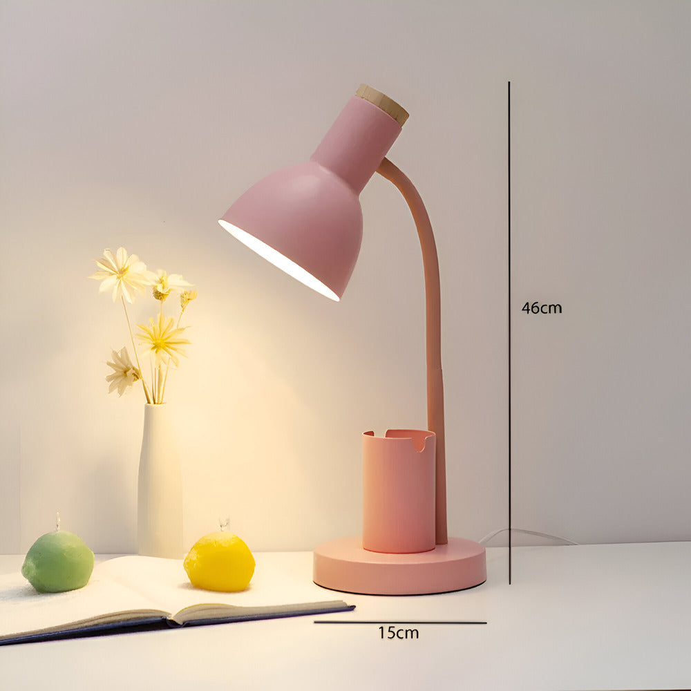 Lámpara de Escritorio LED Contemporánea AstraLuma con Porta Bolígrafo Integrado para Tu Oficina en Casa