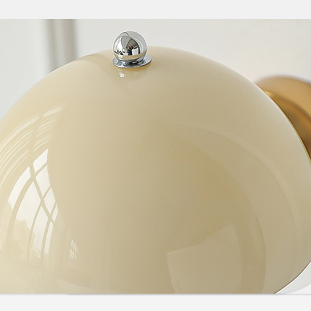 Nástěnné světlo Aurelia Cream Mushroom do chodby s teplým zářivým efektem z elegantního ambientního osvětlení