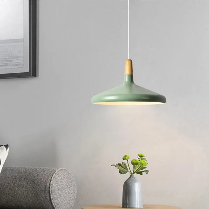 NyraLume Studio Asterra závěsná lampa ve tvaru kužele inspirovaná makronkou
