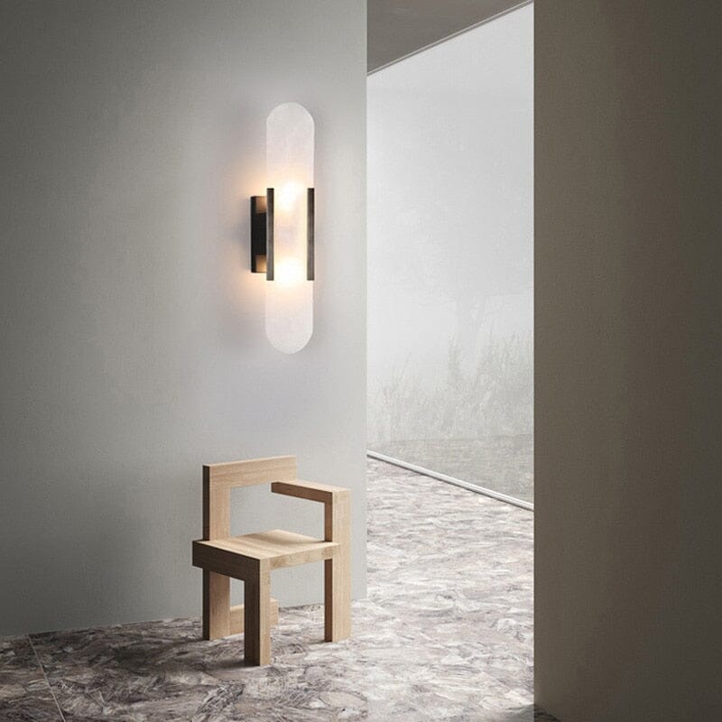 Nástěnná lampa Aurelia z mramoru, ručně vyráběné osvětlení v římském stylu, edice kolekce