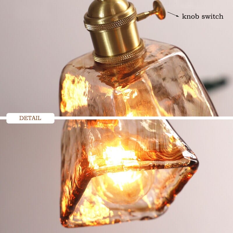 AstraGlow Glass Ceiling Light For Kitchen And Bath, Contemporary Fixture