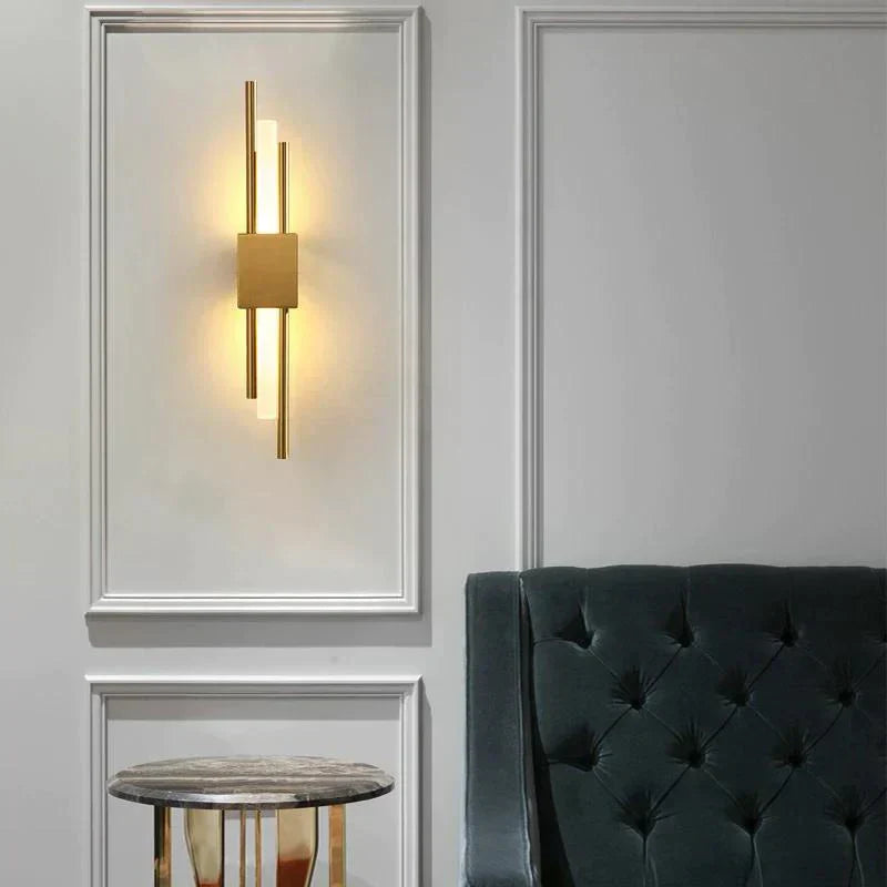 Nástěnná lampa Lyra v severském stylu s jemným ambientním osvětlením pro moderní interiéry