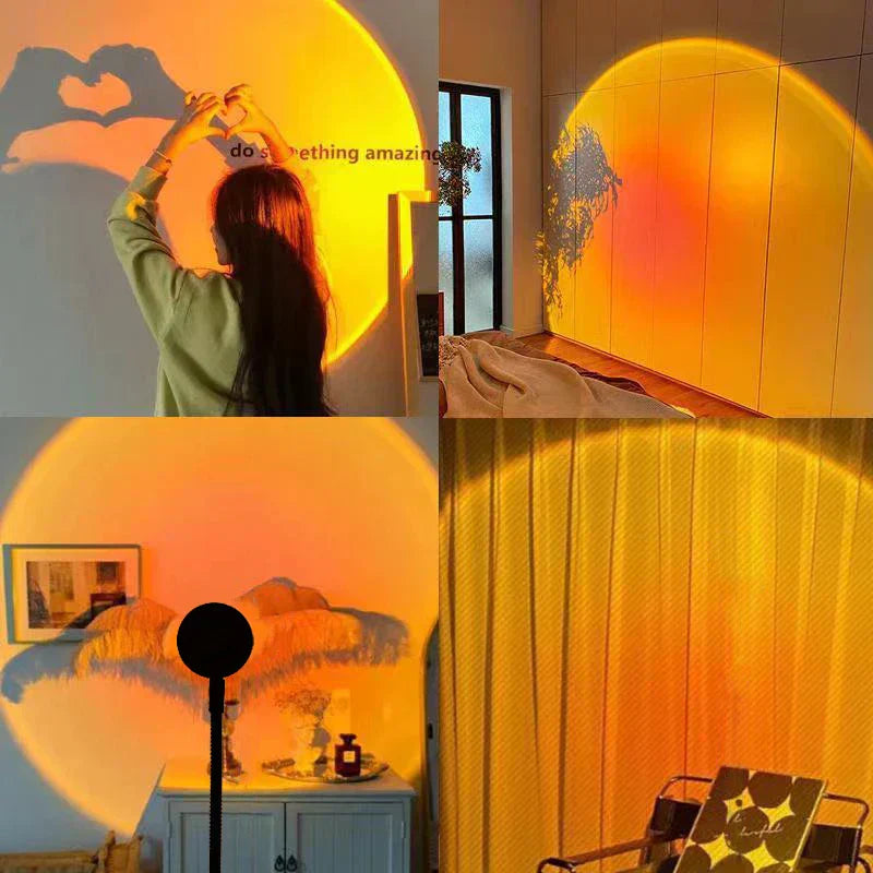 Aurelia SunGlow LED Naplemente Gömb Asztali Lámpa Meleg Hangulathoz Nappalikban