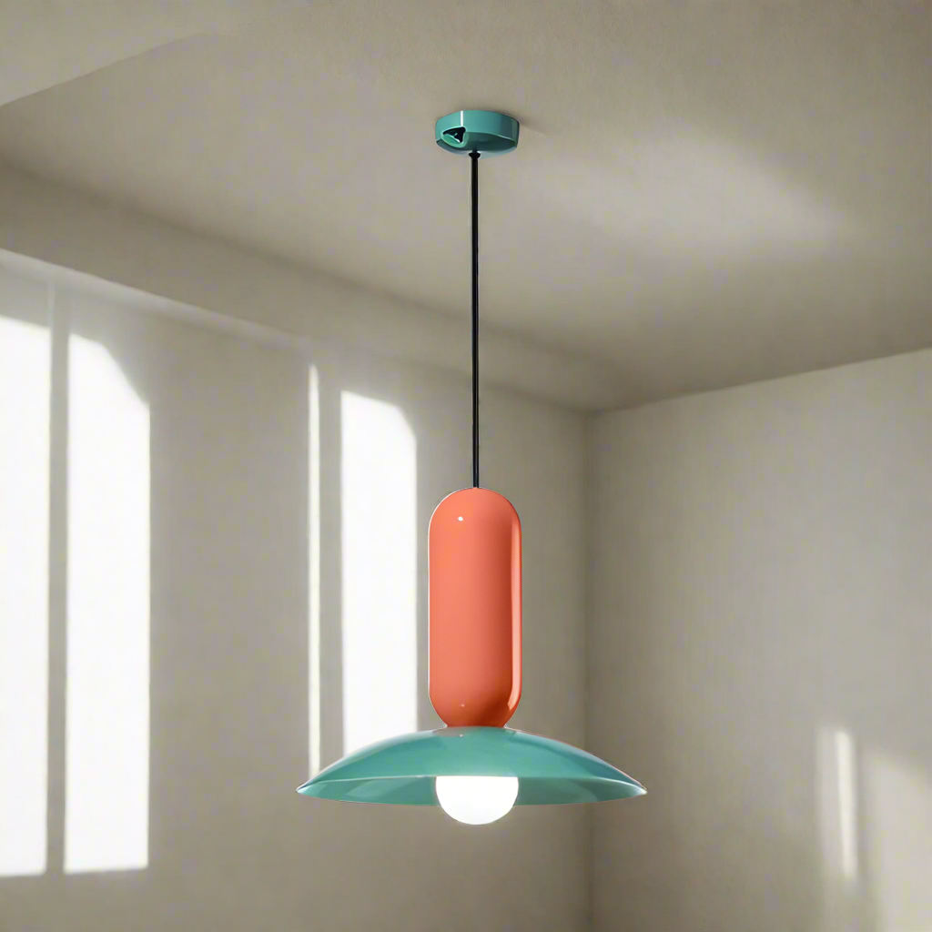 Színes Macaron Frisbee Függeszték E27 Foglalattal Luma Modern Dizájn