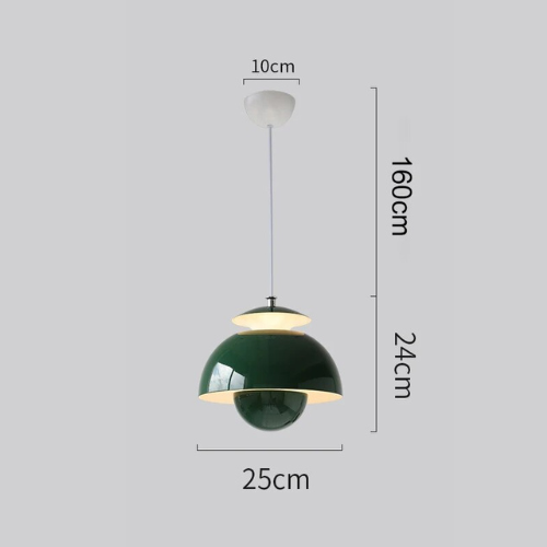 Suspension LED Lunora Nordic avec motif de bourgeon de fleur pour intérieurs élégants
