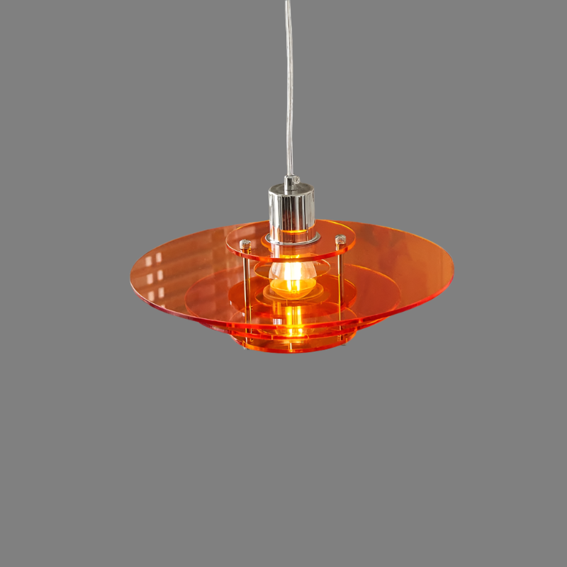 Suspension acrylique UFO de Luminara en élégance moderne, un luminaire de plafond contemporain et épuré