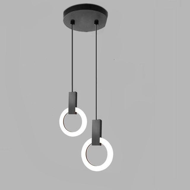 Lámpara colgante LED Liora Halo para comedores y pasillos, luminaria de techo circular moderna