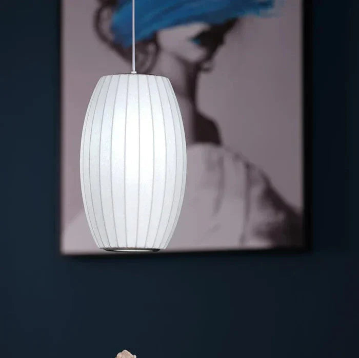 Lámpara colgante de madera y acero nórdica de Asteron para ambiente moderno