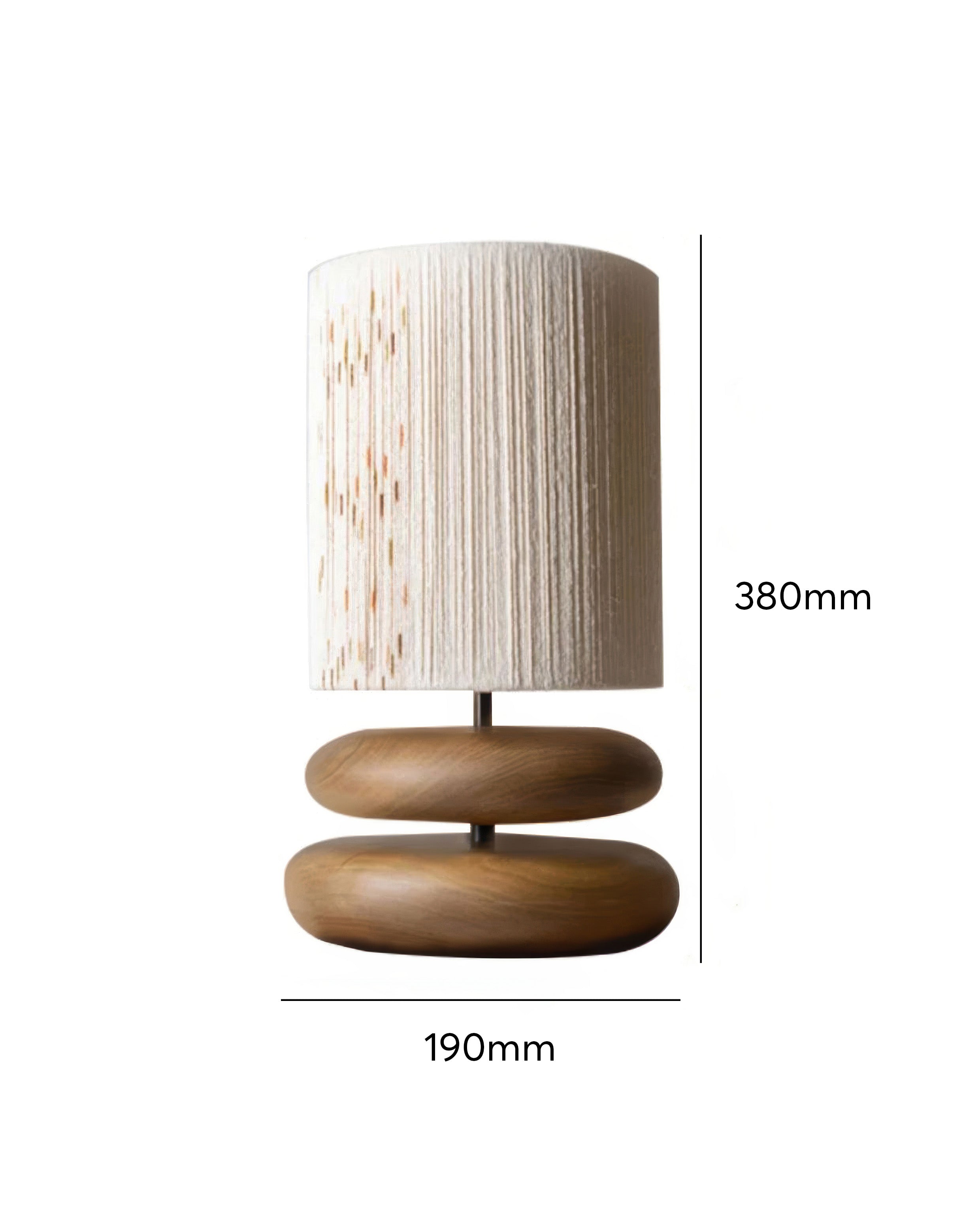 SylvaLume Tranquil fa asztali lámpa minimalista fa talppal és LED kompatibilis