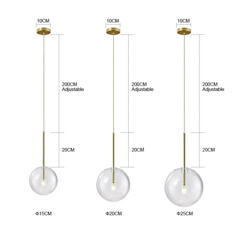 Linvale Studio představuje závěsná světla Arden Nordic Glass Orb pro moderní interiéry