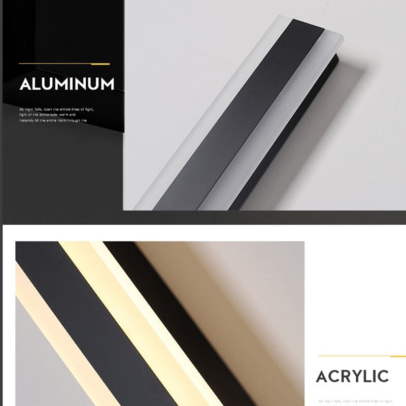 Kirrelus hliníkové venkovní LED nástěnné svítidlo s elegantním moderním designem pro venkovní prostory
