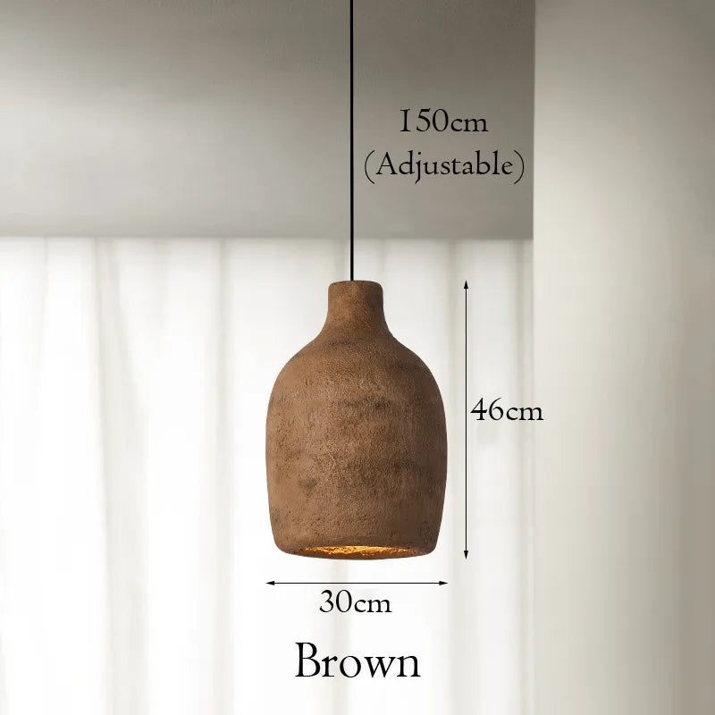 Timeless Decor presenta lámpara colgante de cemento Aurek con cable ajustable en estilo Wabi-Sabi