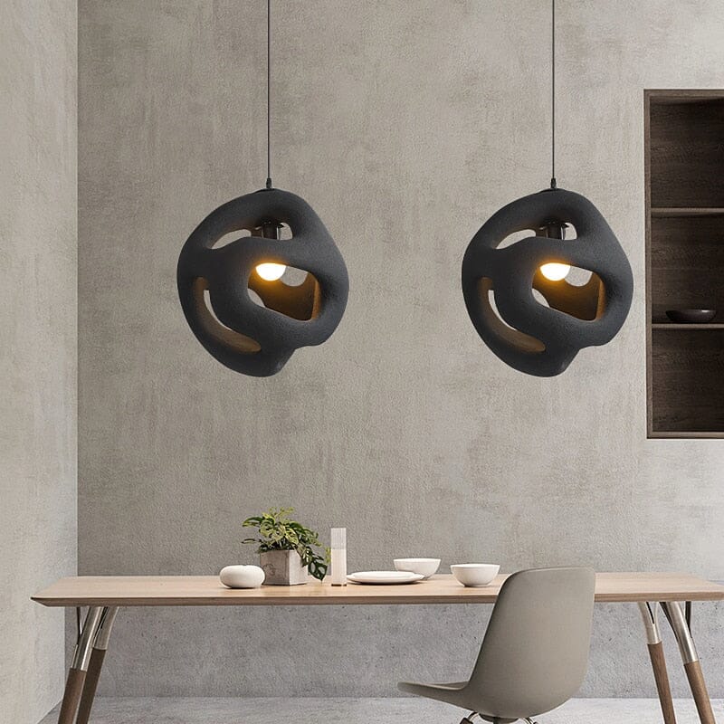 HikariLume Moonlit LED Chandelier With Japanese Aesthetic For Calming Home Lighting