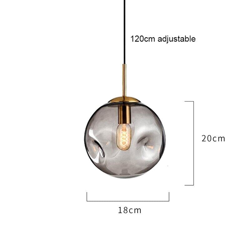 Aeris üveg függeszték minimalista mennyezeti lámpákhoz kortárs nappalikba