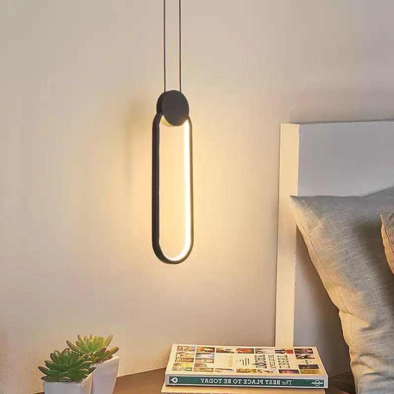 Lámpara colgante de hierro LyraVale para cocina, luminaria de techo moderna y minimalista