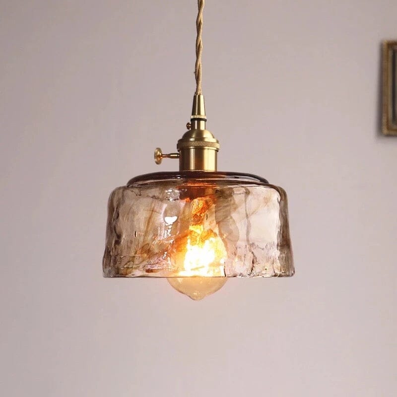 AstraGlow Glass Ceiling Light For Kitchen And Bath, Contemporary Fixture