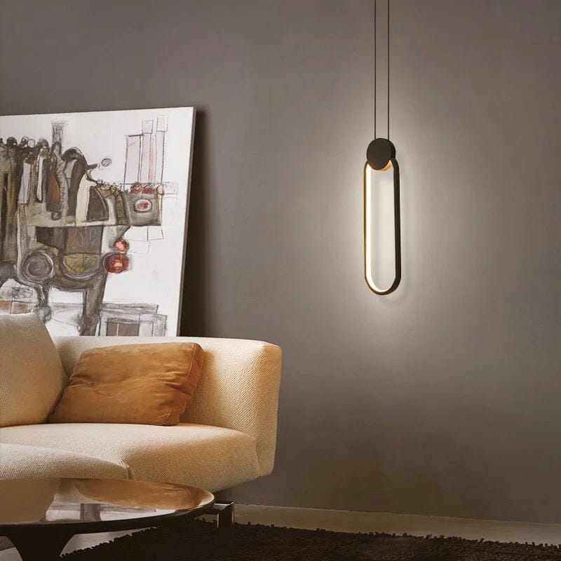 Lámpara colgante de hierro LyraVale para cocina, luminaria de techo moderna y minimalista