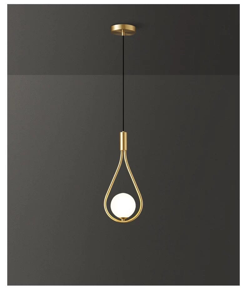 Závěsné svítidlo AuroraDrop Satin Iron v kombinaci s elegantním moderním držákem pro stylové interiéry
