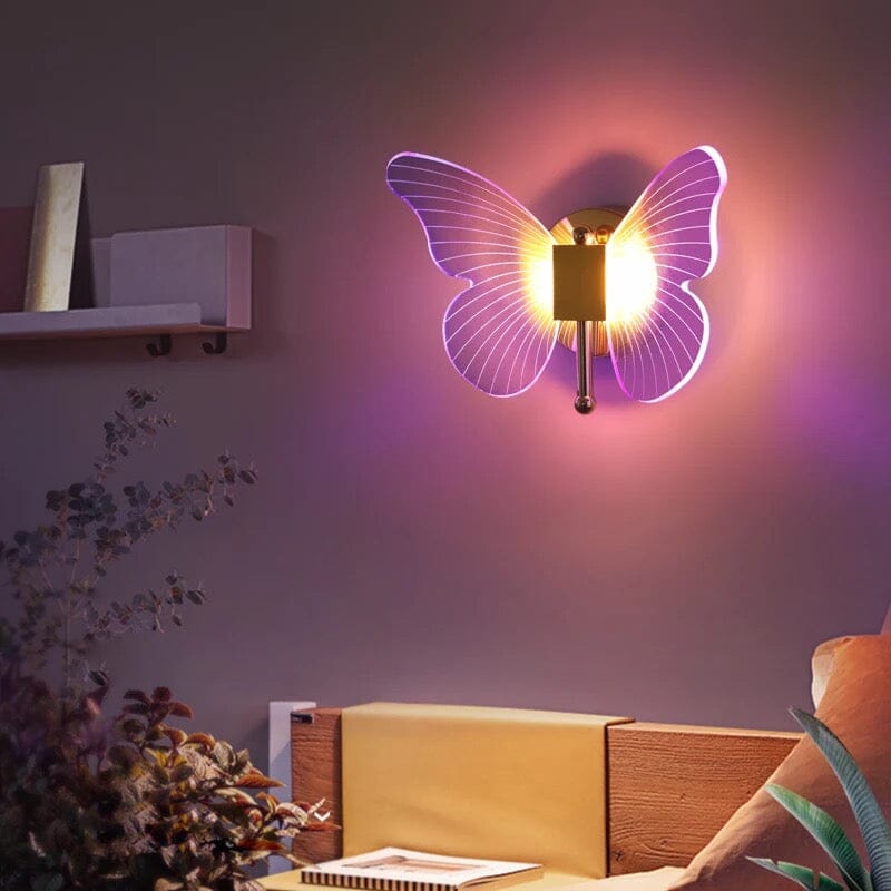 مصباح حائط LED لومي وينجز فراشة مع تركيب سهل لإضاءة داخلية أنيقة