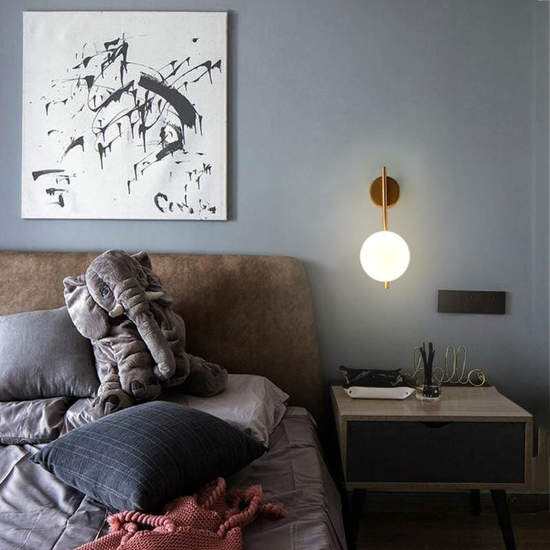 Nordikus stílusú Lyra fali lámpa meleg fényű, otthoni belső terekhez az Elegant Decor-tól