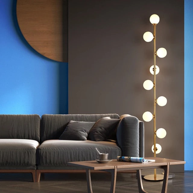 Stojací lampa Nova Arc Minimalistické moderní osvětlení pro obývací pokoje a ložnice