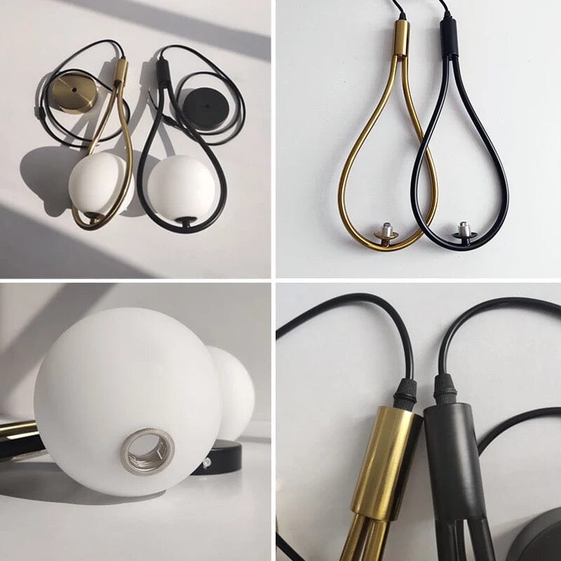 Závěsné svítidlo AuroraDrop Satin Iron v kombinaci s elegantním moderním držákem pro stylové interiéry