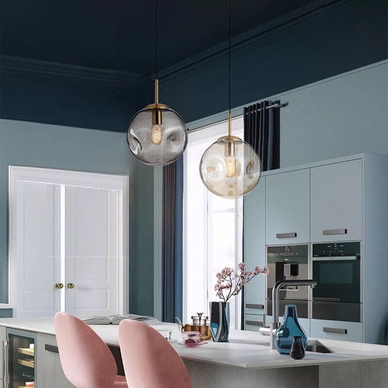 Aeris Glass Pendant Light For Minimalist Ceiling Lamps In Contemporary Living Areas