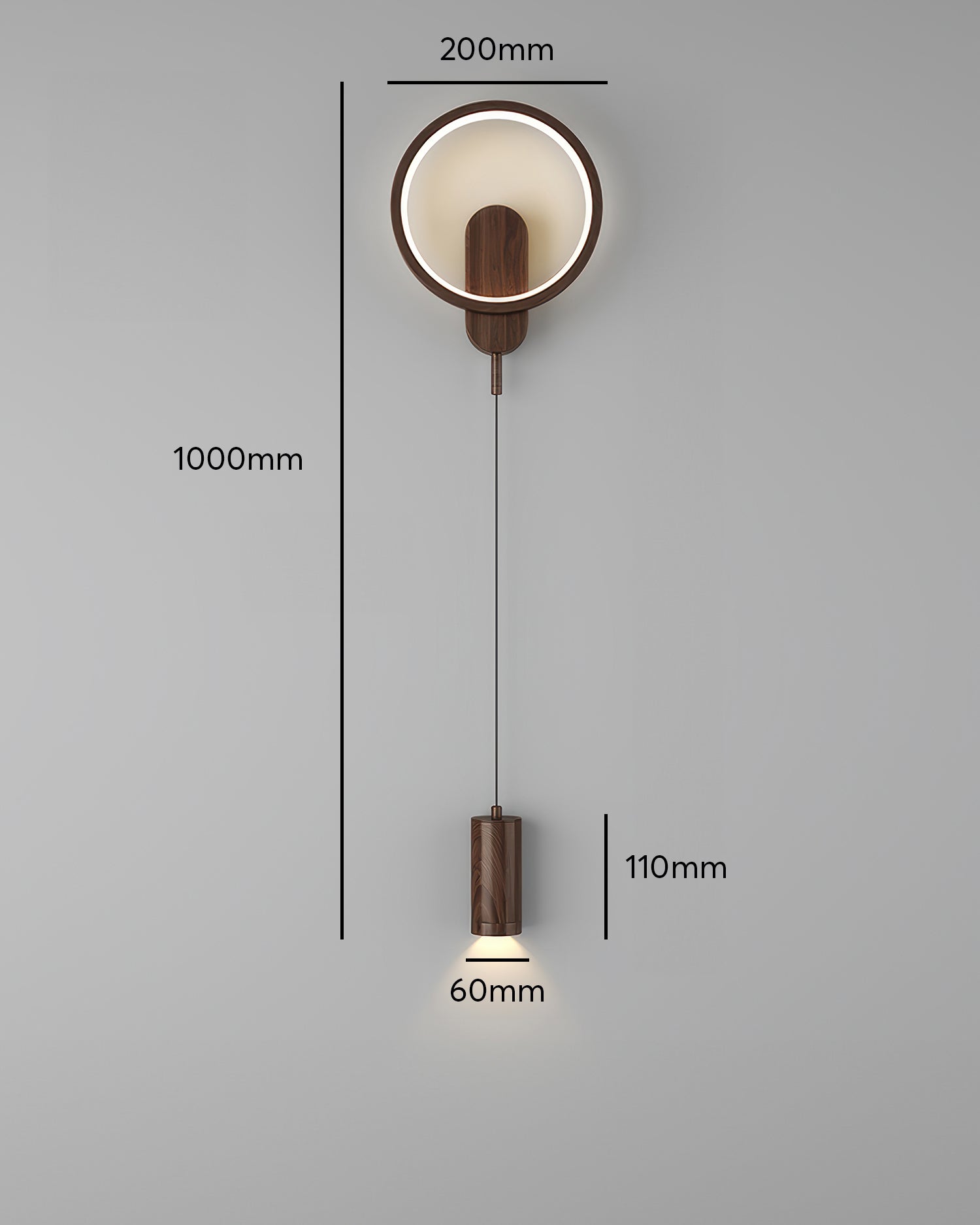Lámpara de Pared Nórdica Kairoa con Vetado de Madera e Influencia Japonesa para Ambiente Acogedor