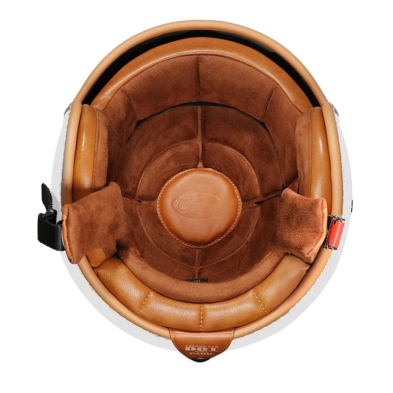 AeroNova Retro Offener Helm Zephyr Edition mit Federleichtem ABS-Gehäuse