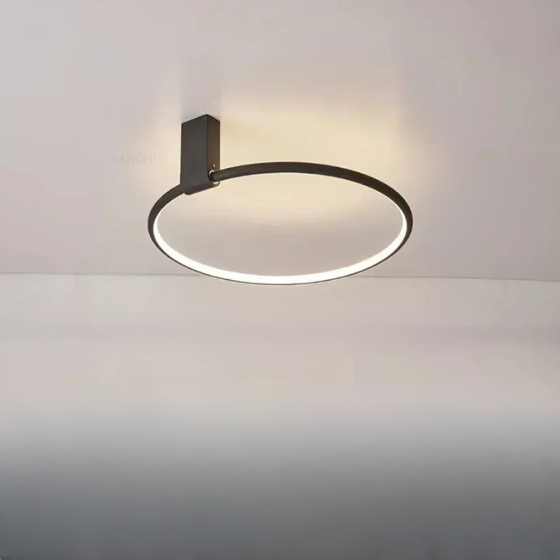 OrionRing Plafonnier LED Rond pour Salon et Chambre, 3000K, Télécommande