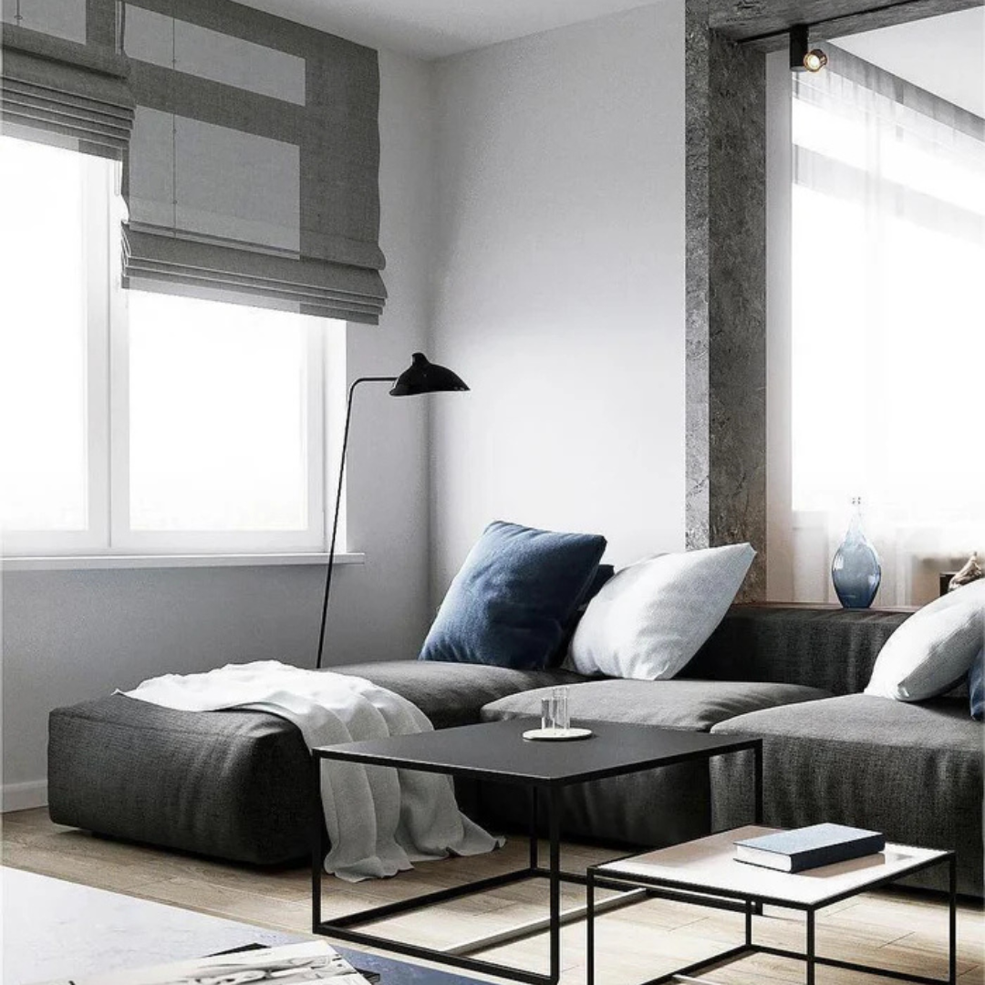 Aerislo Minimalistische Schwarze Stehlampe mit Verstellbaren Armen