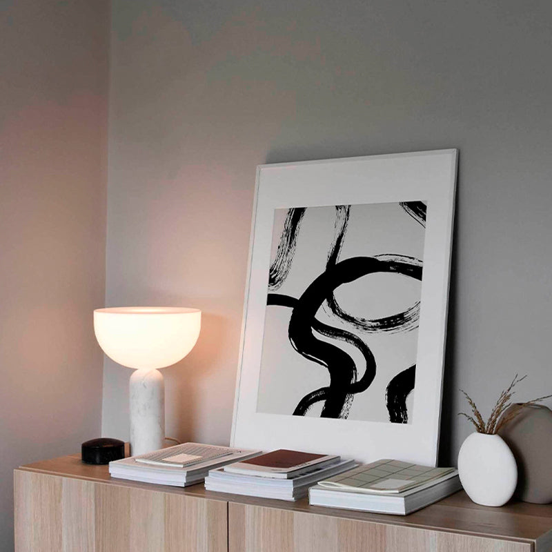 Lux Marble Table Lamp By Aurelio With Elegant Base And Warm Glow