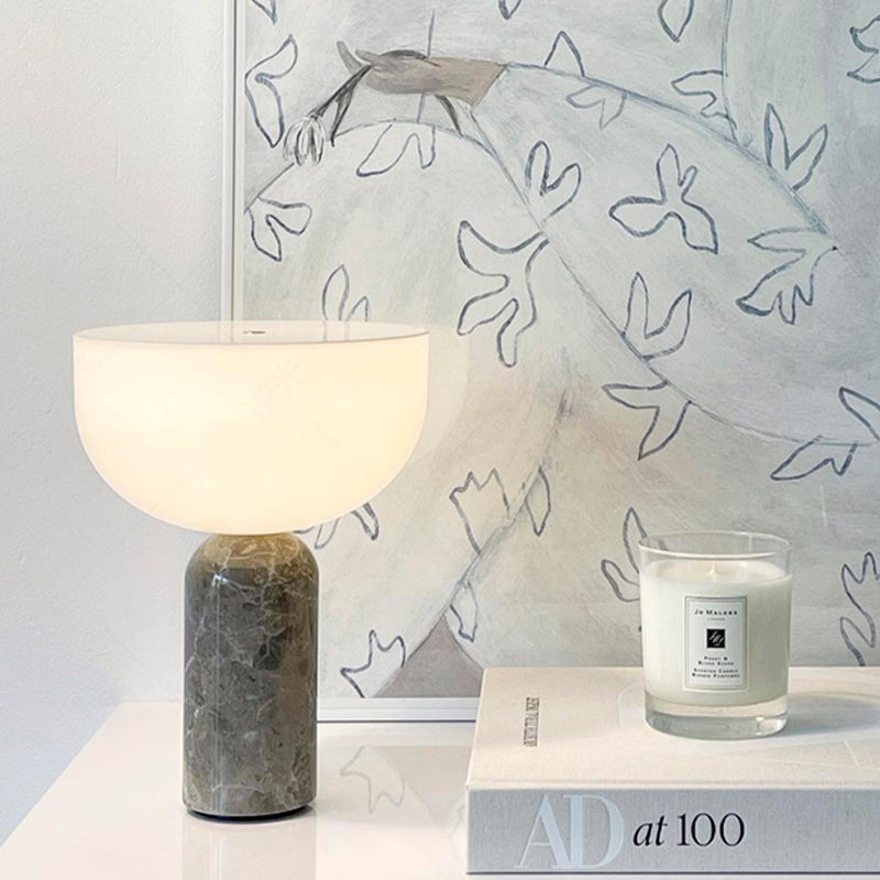 Lux Marble Table Lamp By Aurelio With Elegant Base And Warm Glow