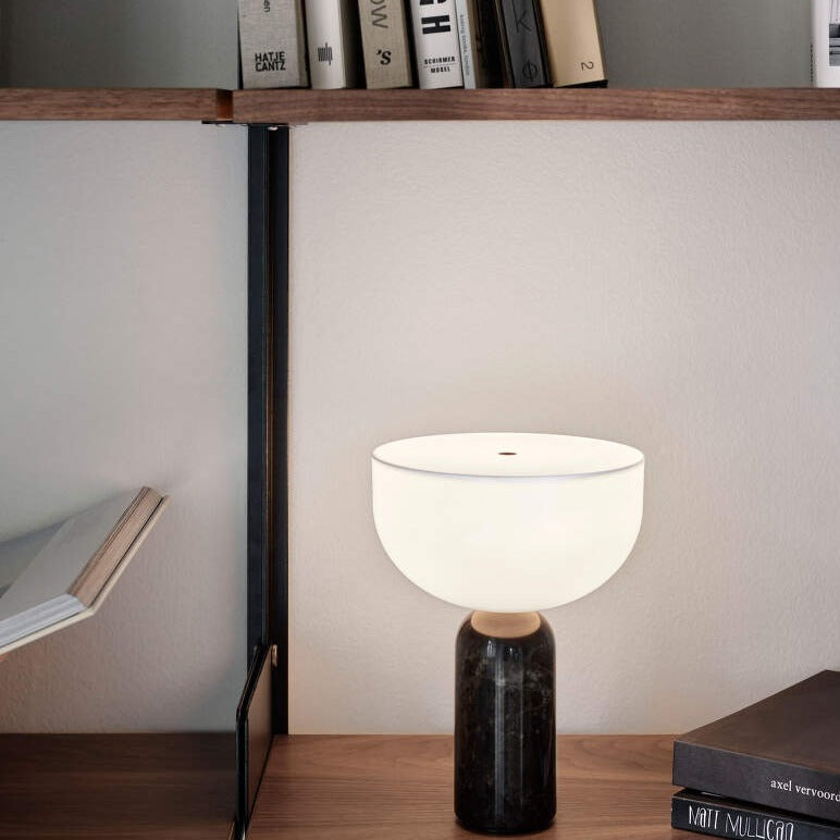 Lux Marble Table Lamp By Aurelio With Elegant Base And Warm Glow