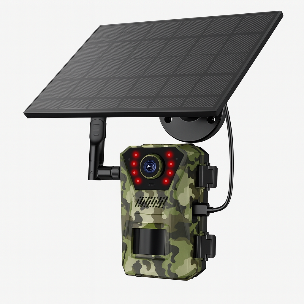 4K Trail Camera With Night Vision Solar Power And 4G Connectivity