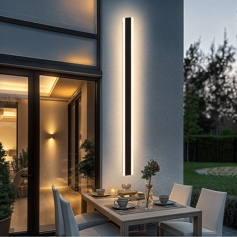 Kirrelus Aluminum Outdoor LED Wall Light With Sleek Contemporary Design For Exterior Areas