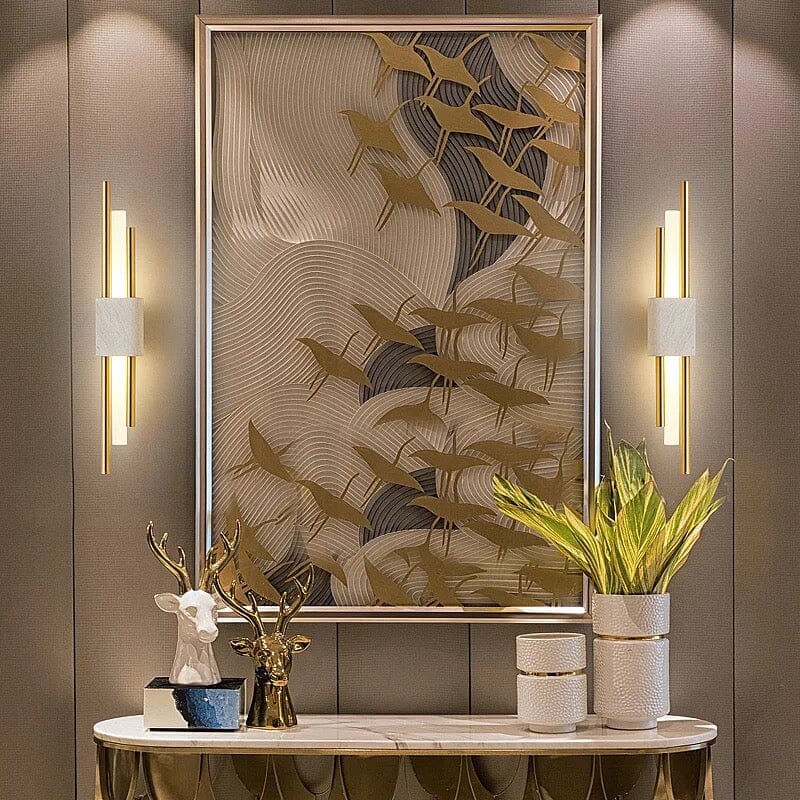 Lampada da parete Lyra in stile nordico con illuminazione ambientale sottile per interni moderni