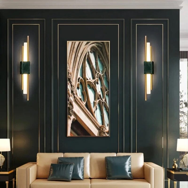 Lampada da parete Lyra in stile nordico con illuminazione ambientale sottile per interni moderni