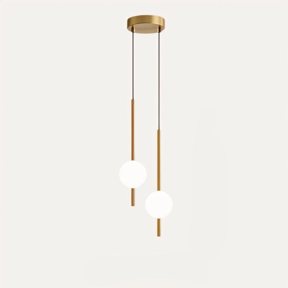 Lámpara colgante de vidrio y metal Aureli Nordic de Nythera para interiores modernos