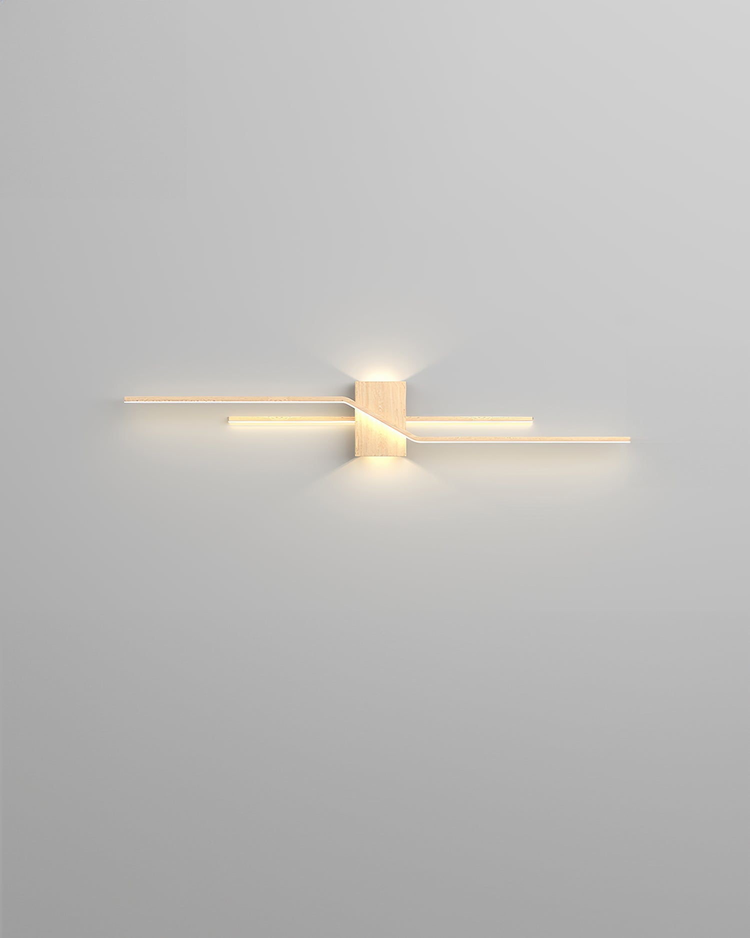 Nástěnné LED světlo Lyra s dřevěnou texturou v minimalistickém stylu pro moderní interiéry Ekologické osvětlení