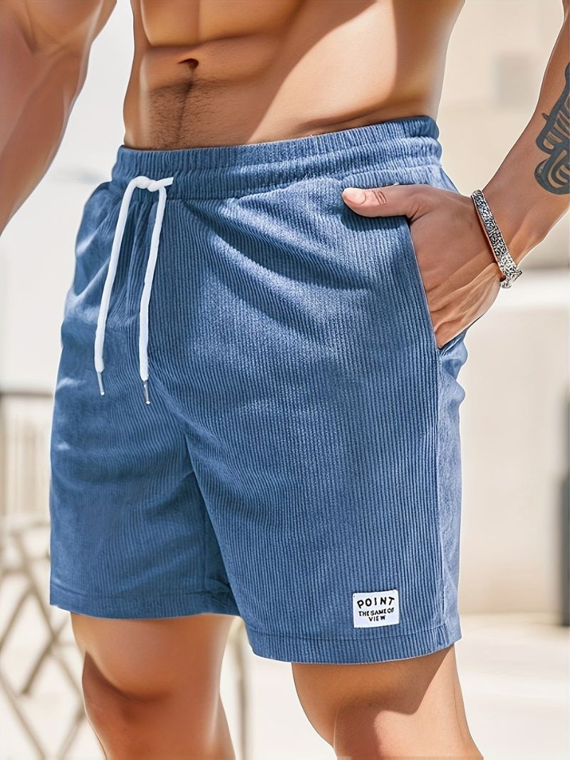 AeroCord Herren Freizeit-Cord-Shorts mit Kordelzug