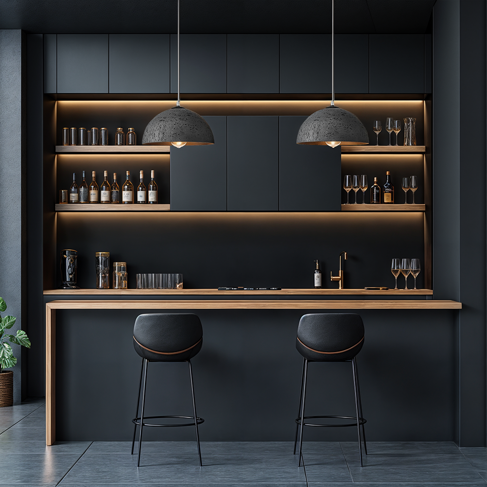 Lustres rétro modernes minimalistes Rexford pour salons