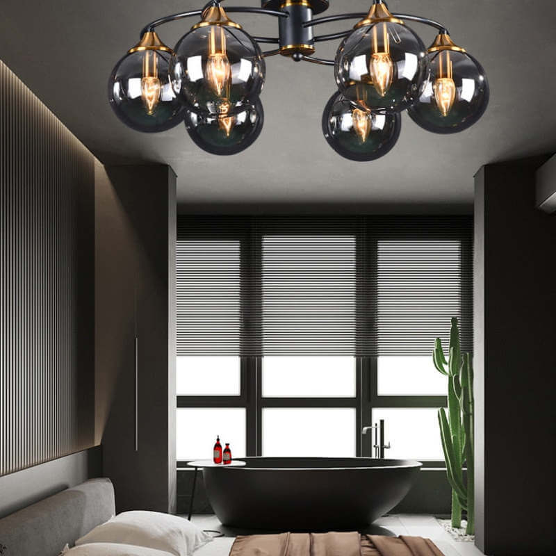 Dimmable vintage LED ceiling light 10