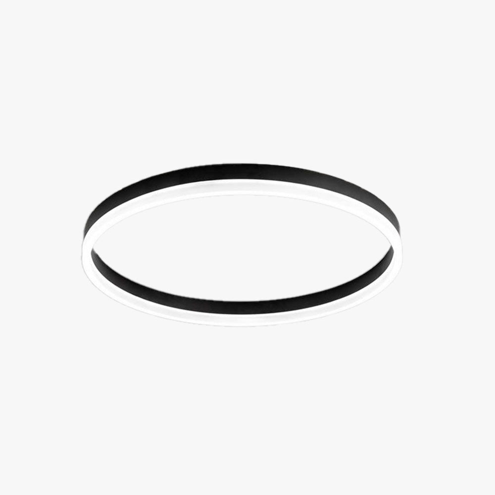 Aurell Ring LED Ceiling Light, Dimmable, Black White Gold Finish, Modern Style